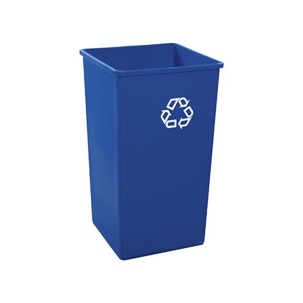 Rubbermaid Rubbermaid Square Recycling Container - 50 Gallon, Blue BUY00025917 - main